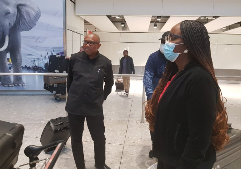 False! Peter Obi did not travel to London over health issues