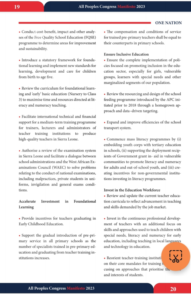David Sengeh’s claim about APC’s manifesto and teachers, false! 3 David Sengeh’s claim about APC’s manifesto and teachers, false!
