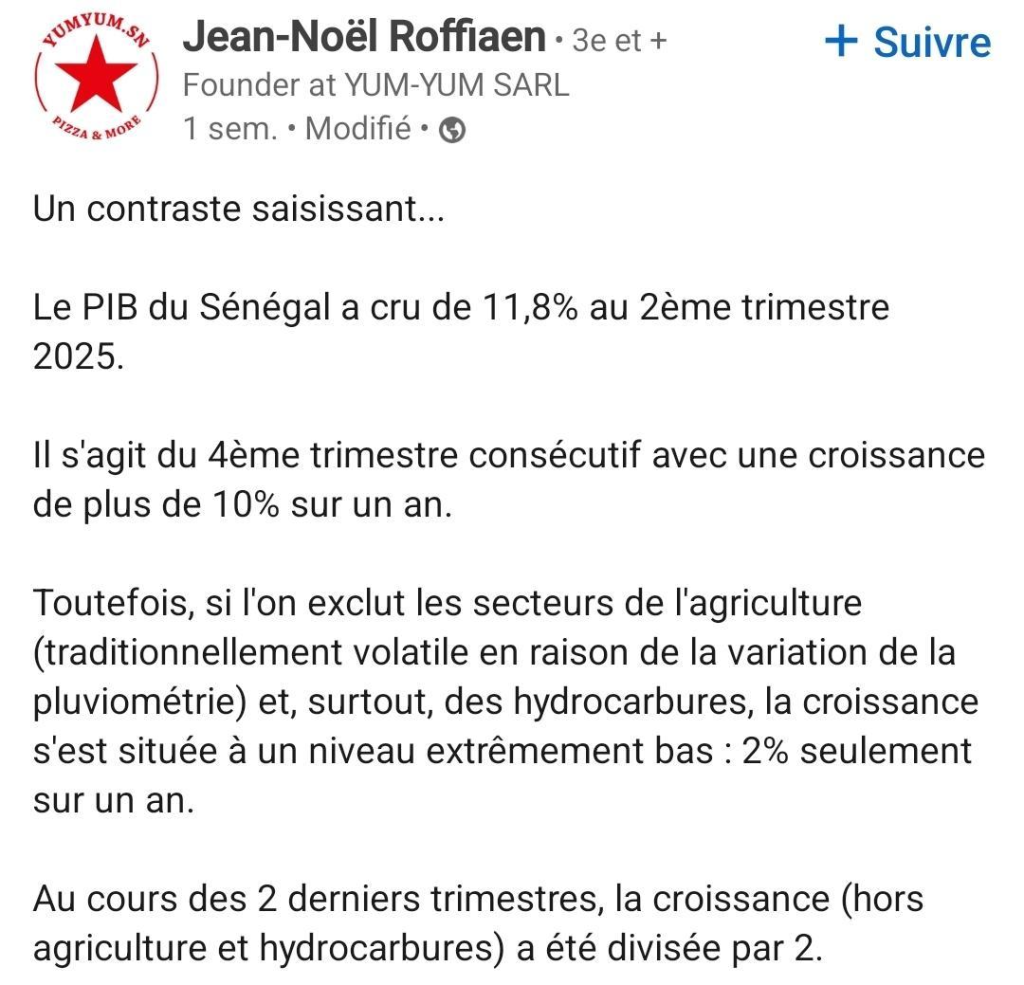 Sénégal : Une croissance à deux chiffres portée par les hydrocarbures; tandis que l’économie réelle stagne