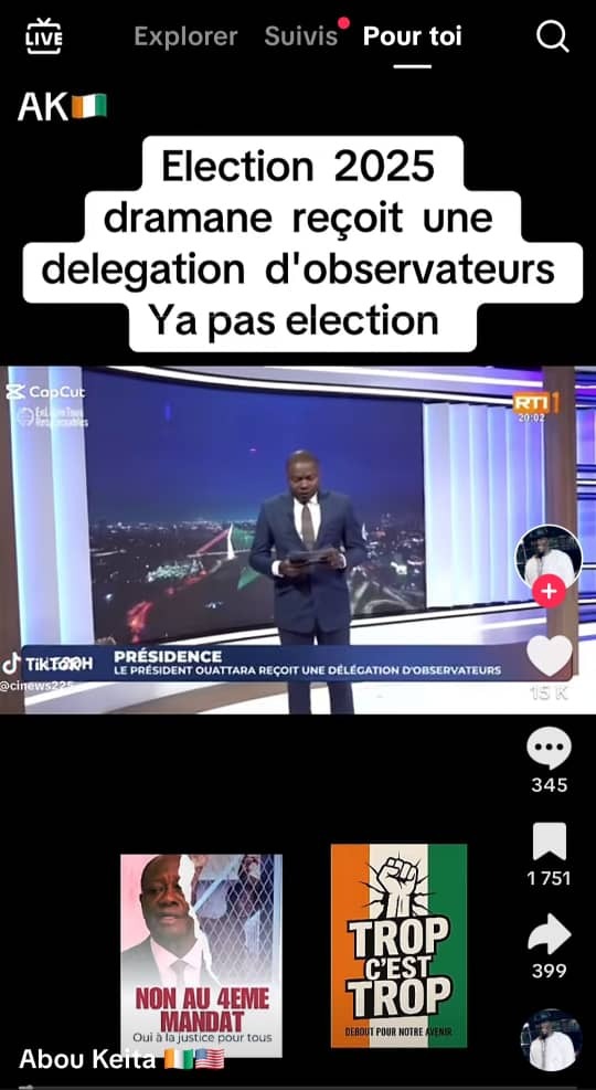 Fake news sur la tenue de l’élection présidentielle en Côte d’Ivoire 3 Fake news sur la tenue de l’élection présidentielle en Côte d’Ivoire