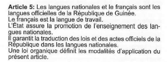 La reconnaissance des langues nationales comme langues officielles ne réduit pas l’analphabétisme en Guinée 2 La reconnaissance des langues nationales comme langues officielles ne réduit pas l’analphabétisme en Guinée