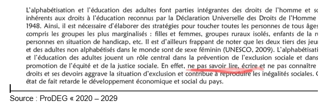 La reconnaissance des langues nationales comme langues officielles ne réduit pas l’analphabétisme en Guinée 3 La reconnaissance des langues nationales comme langues officielles ne réduit pas l’analphabétisme en Guinée