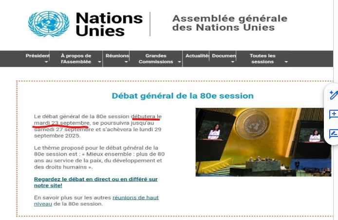 Un discours de 2022 de l’ancien président du Sénégal à la tribune de l’ONU présenté comme récent 5 Un discours de 2022 de l’ancien président du Sénégal à la tribune de l’ONU présenté comme récent