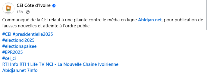 Fausse information sur des terroristes aperçus à Korhogo   3 Fausse information sur des terroristes aperçus à Korhogo