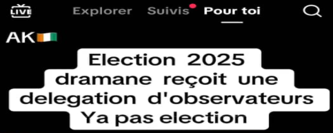 Fake news sur la tenue de l’élection présidentielle en Côte d’Ivoire 2 Fake news sur la tenue de l’élection présidentielle en Côte d’Ivoire
